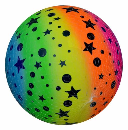 Gumilabda gyerekeknek Stars modell 22cm felfújható szivárvány