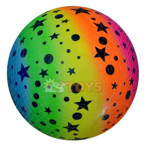 Gumilabda gyerekeknek Stars modell 14cm felfújható szivárvány