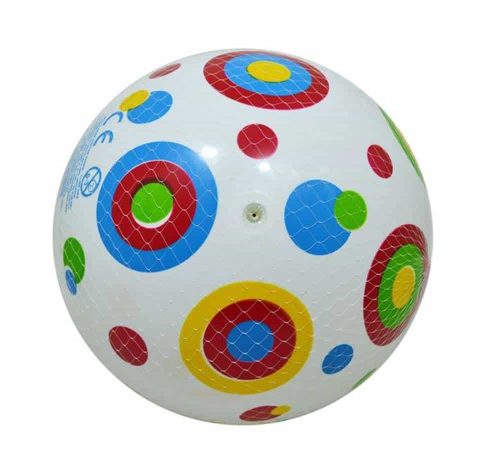 Gumilabda gyerekeknek modell Polka Dots körök 22cm felfújható