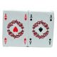 Francia kártya Poker Römi műanyag 2x55 db