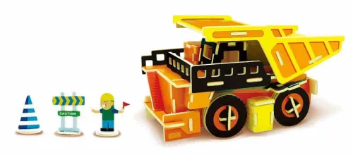 robud 3D fa puzzle Mega dömper gép VC403 67 db Robotime