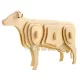 Rowood 3D fa puzzle háziállatok Boci 23 db JP251