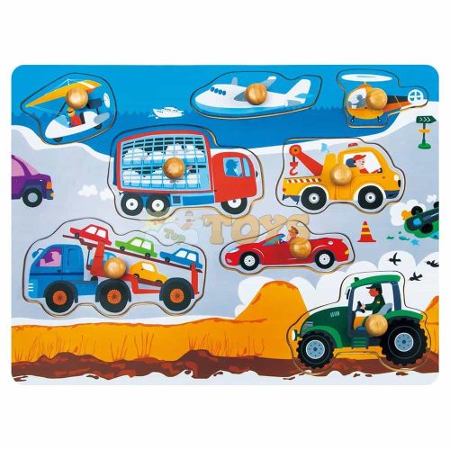 Robotime Fa puzzle foganytyús Kisautók HP001 8 db