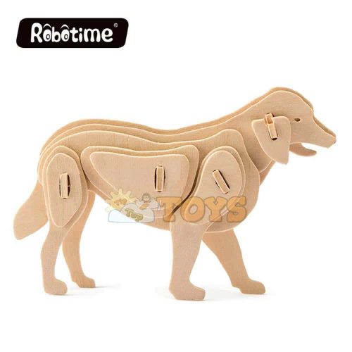 Rowood 3D Fa Puzzle háziállat Kutya 24 db JP111