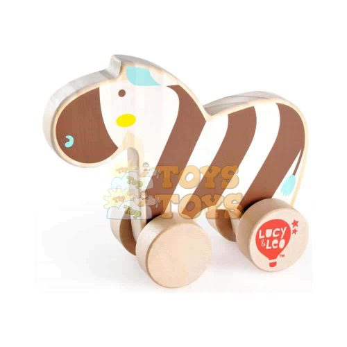 Fa fejlesztő tologatós játék Zebra Lucy&Leo LL118