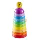 Fisher-Price 10 darabos színes csészepiramis W4472 - Mattel