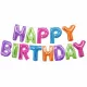 Happy Birthday girland fólia lufi szett 3 méter hosszú