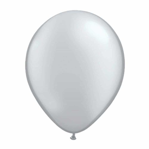 Ezüst színű lufi készlet, 50 db-os készlet - 28cm átmérőjű lufi