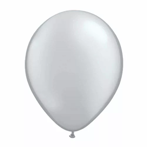 Ezüst színű lufi készlet, 50 db-os készlet - 28cm átmérőjű lufi