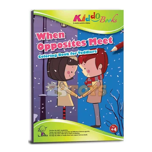 Kiddo Books When Opposite Meet 4029 kifestőkönyv gyerekeknek