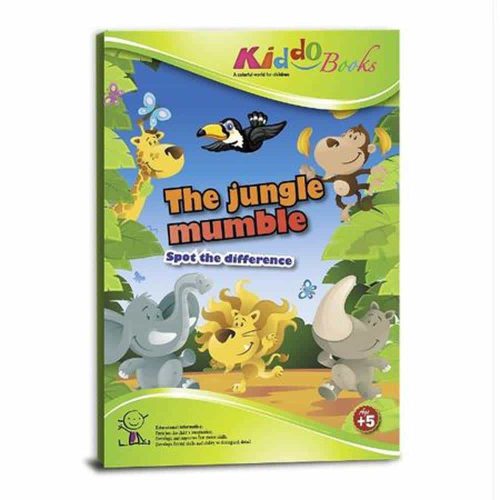 Keresse meg a különbségeket kifestőkönyv Kiddo Books Jungle Grumble