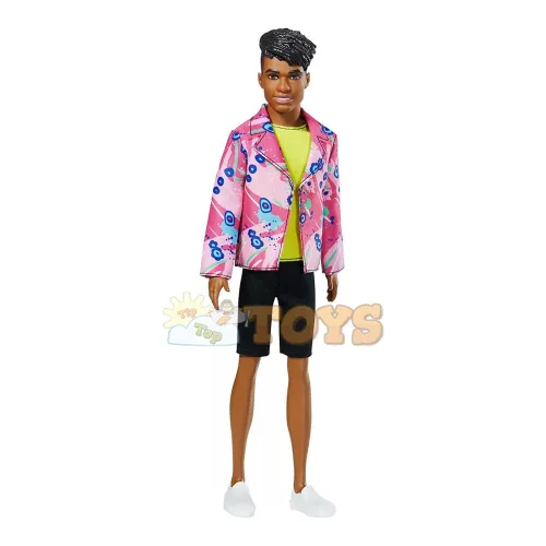 Ken Barbie Doll 60. születésnapján rocker Derek GRB44 kabátban