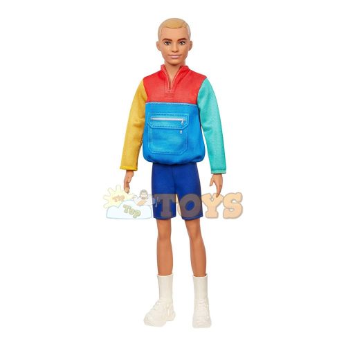 Barbie Fashionista Ken Doll többszínű sportruházatban, GRB88