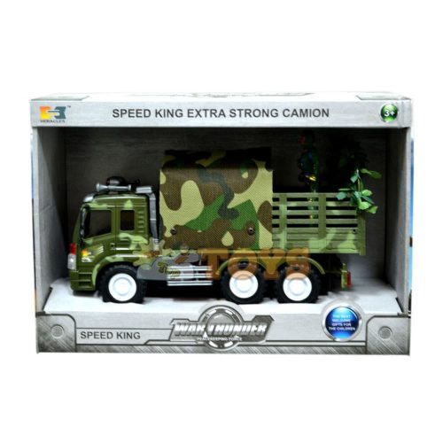 WAR THUNDER Speed ​​​​King II terepszínű katonai teherautó játék