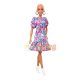 Kopasz Fashionista Barbie baba virágos ruhában GYB03 - #150