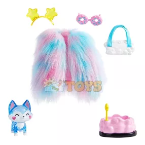   Barbie kis kedvenc extravagáns ruha szett szőrme mellény HDJ40