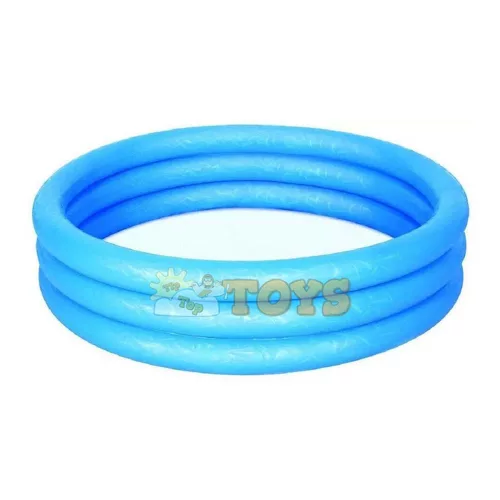 Bestway Felfújható medence 3 gyűrű 51024 kék 102x25cm