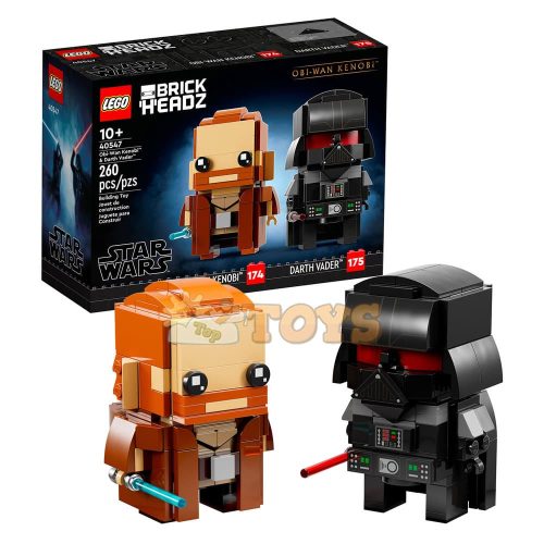 LEGO® Kocka Headz Obi-Wan Kenobi és Darth Vader 40547 - 260 darab