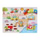 Süllyesztett fa puzzle Járművek A-3028 - 7 db