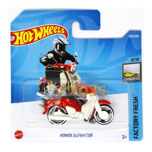 Hot Wheels gyári friss Honda Super Cub HCX21 motorkerékpár
