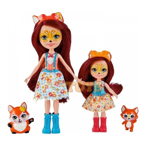 Enchantimals Felicity Fox és Feana Fox HCF81 Animal Sister Dolls
