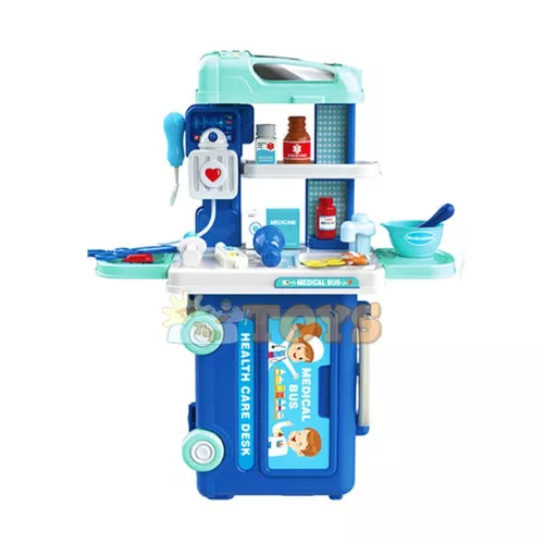 TipTopTOYS 3 az 1-ben többfunkciós buszos egészségügyi készlet tartozékokkal