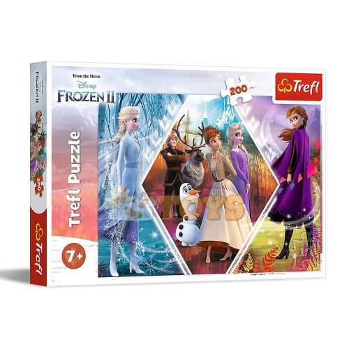 Trefl Puzzle Frozen 2 nővér a fagyos földön 200 darab - 13249