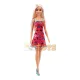 Barbie Chic baba szőke hajjal rózsaszín ruha szórólap modell HBV05