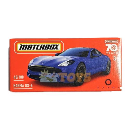 MATCHBOX kisautó KARMA GS-6 HLD48 Mattel