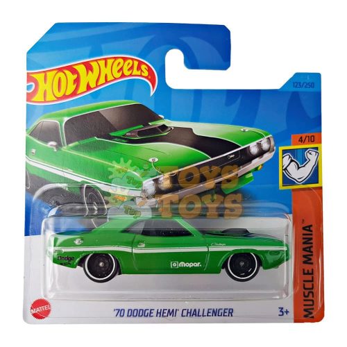 Hot Wheels kisautó 70 Dodge Hemi Challenger HKJ55