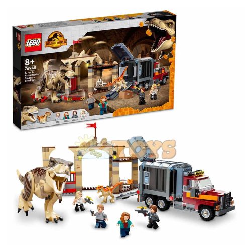 LEGO® Jurassic World T.rex és Atrociraptor Escape 76948 