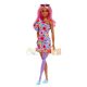 Barbie Fashionista baba rózsaszín hajjal és lábprotézissel HBV21 #189