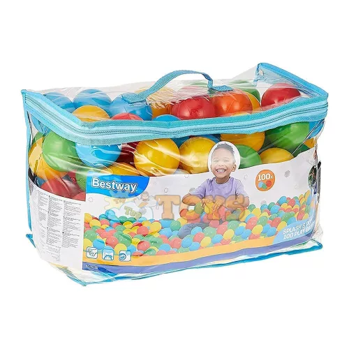 Színes műanyag labda készlet játszótérre 100 db 6,5cm