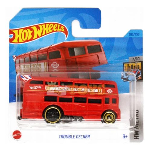 Hot Wheels kisautó Bus Trouble Decker HKG63 HW Metro