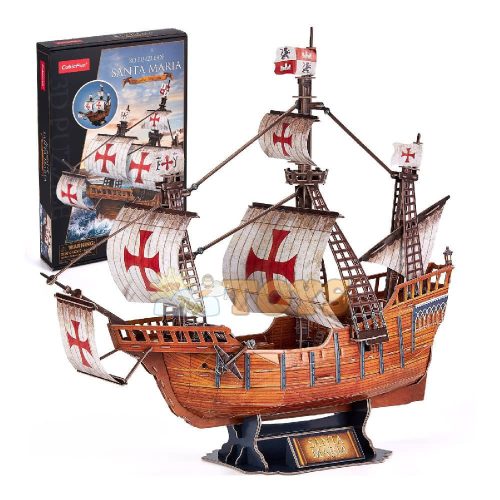 Santa Maria Hajó 3D Puzzle Cubic Fun 3D T4038 204 db