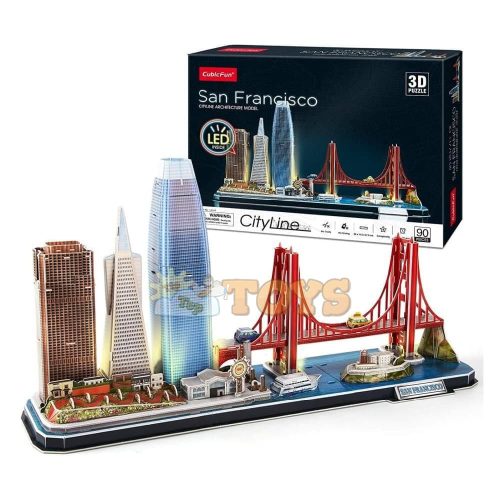 3D puzzle City Line San Francisco Cubic Fun 3D L524 90 db