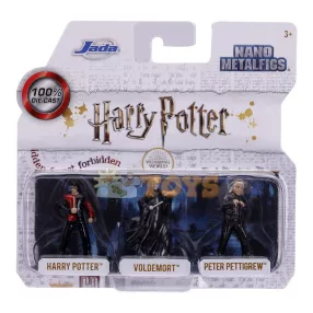   Jada Toys 3 db Harry Potter fémfigurából álló készlet - Nano Metalfigs