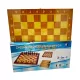 Fa sakktábla 3 az 1-ben nagy I 34x34 cm sakkfigura készlet dobozban táblával