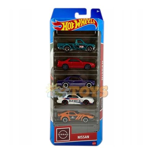 Hot Wheels 5 Nissan HLY73 Mattel kisautó autós szett