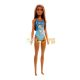 Barbie baba a tengerparton kék fürdőruhában HDC51 - Mattel