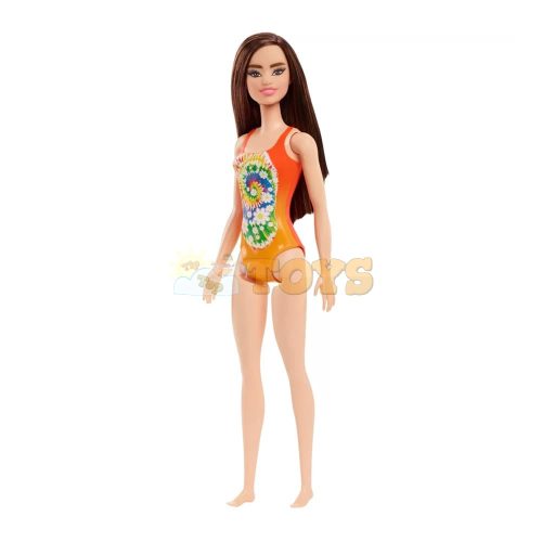 Beach Barbie baba narancssárga fürdőruhában HDC49 - Mattel