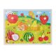Süllyesztett fa puzzle Fruits A-7010 - 7 darab
