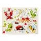 Süllyesztett fa puzzle Rovarok A-3034 - 7 db