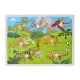 Süllyesztett fa puzzle Dinosaurs A-7002 - 7 darab