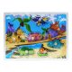 Süllyesztett fa puzzle Dinosaurs A-7001 - 7 darab