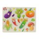 Süllyesztett fa puzzle Zöldség A-3039 - 7 db