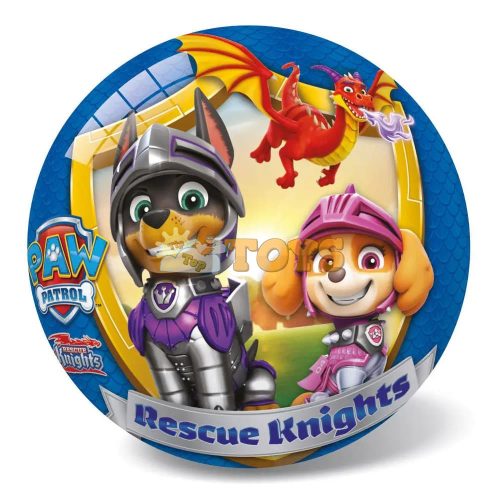 Gumilabda gyerekeknek Paw Patrol 14cm Rescue Knights
