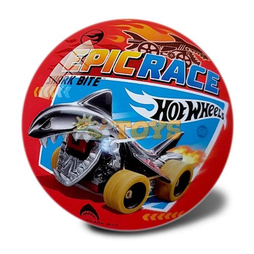 Gumilabda gyerekeknek Hot Wheels 23cm Epic Race Shark Bite