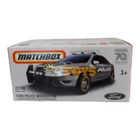 MATCHBOX Ford Police Interceptor HLF07 Mattel kisautó