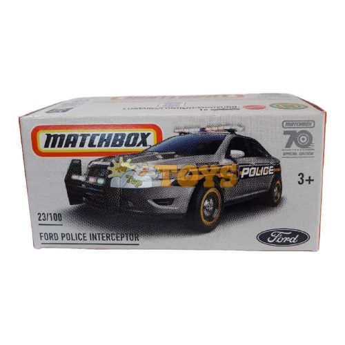 MATCHBOX Ford Police Interceptor HLF07 Mattel kisautó